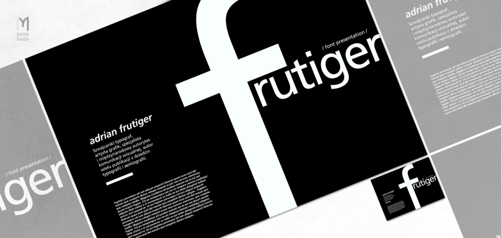 Projektowanie typograficzne - Adrian Frutiger