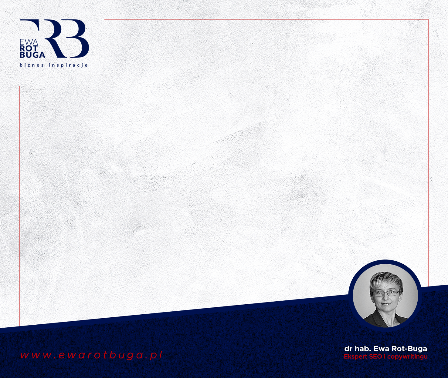 Biznes Inspiracje - szablon do postów na Facebook